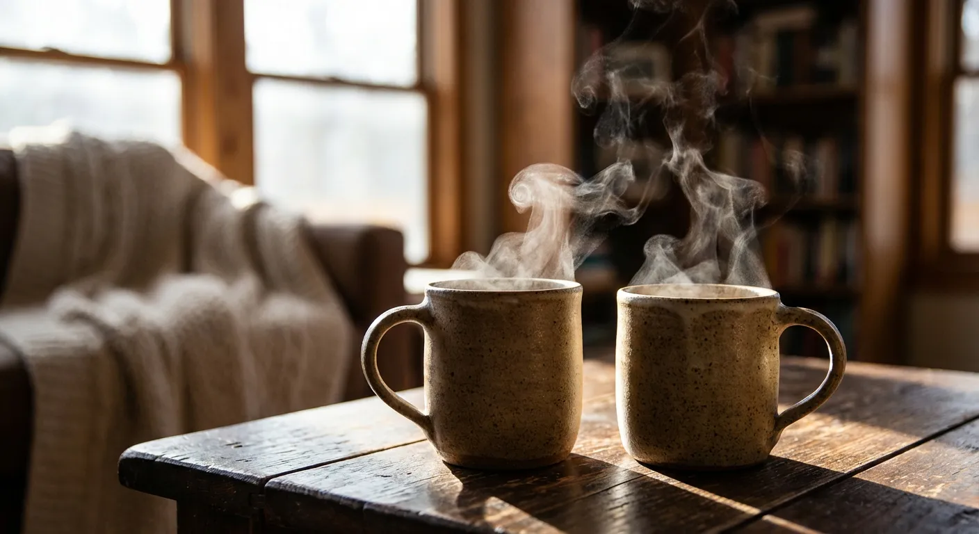 Je suis toujours seule chez moi : Solutions pour s'en sortir Deux tasses de café symbolisant le lien social retrouvé